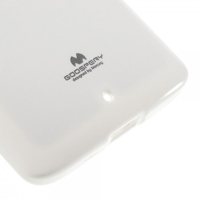 Goospery - Motorola Moto X Play Handy Hülle - TPU Soft Case - Pearl Jelly Series - weiss