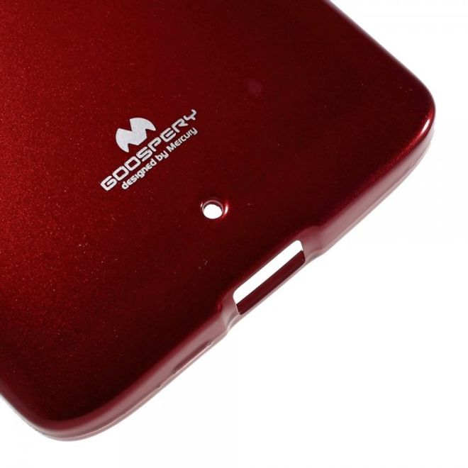 Goospery - Motorola Moto X Play Handy Hülle - TPU Soft Case - Pearl Jelly Series - rot