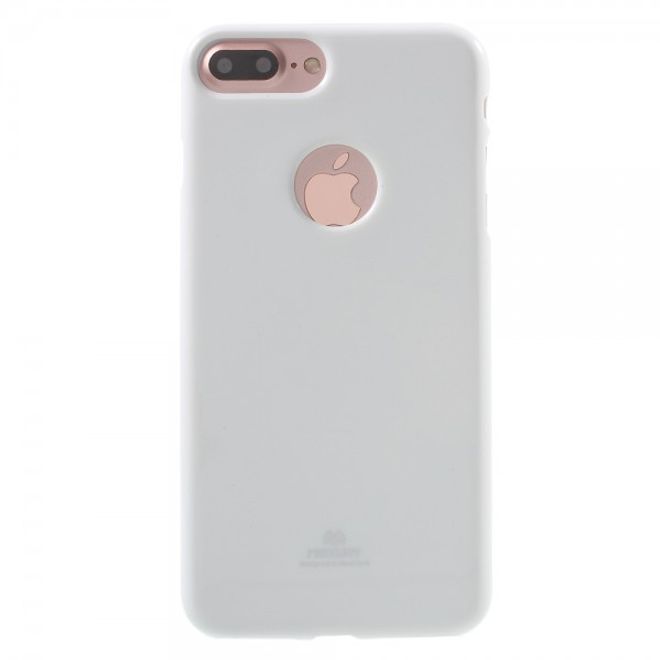 Newsets Mercury - Case für iPhone 8 Plus / 7 Plus - Hülle aus TPU Plastik - leicht glänzend - weiss