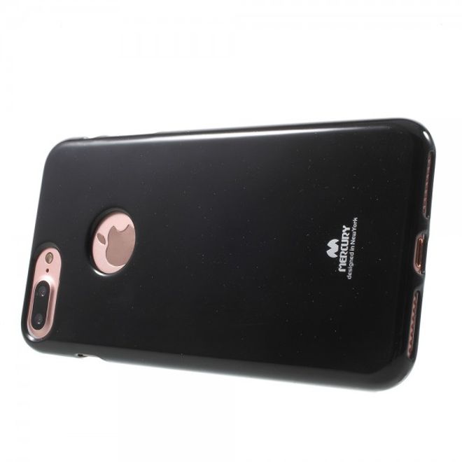Newsets Mercury - Case für iPhone 8 Plus / 7 Plus - Hülle aus TPU Plastik - leicht glänzend - schwarz