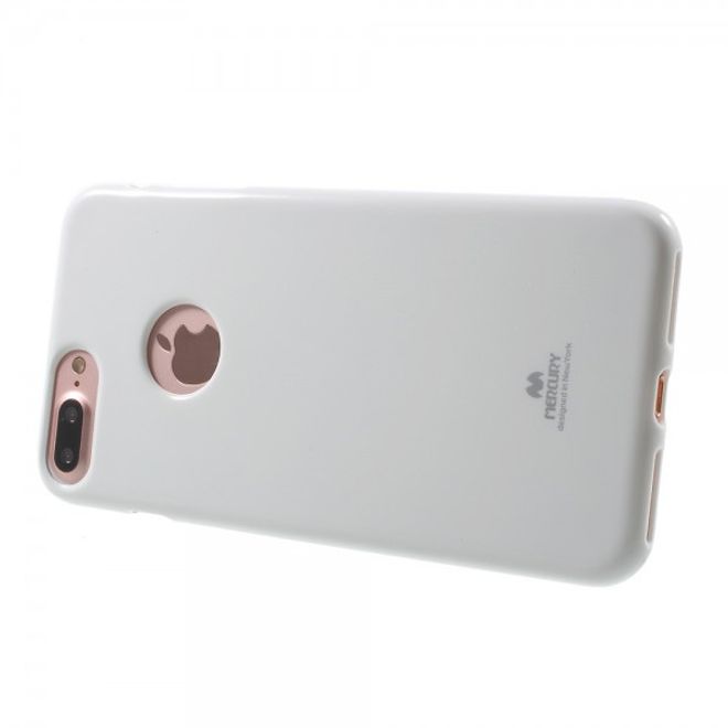 Newsets Mercury - Case für iPhone 8 Plus / 7 Plus - Hülle aus TPU Plastik - leicht glänzend - weiss