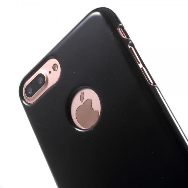 Newsets Mercury - Case für iPhone 8 Plus / 7 Plus - Hülle aus TPU Plastik - leicht glänzend - schwarz