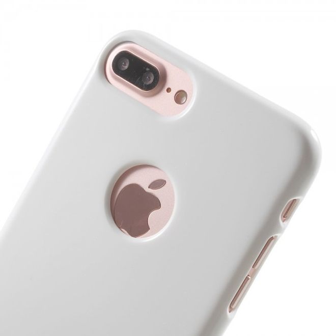 Newsets Mercury - Case für iPhone 8 Plus / 7 Plus - Hülle aus TPU Plastik - leicht glänzend - weiss