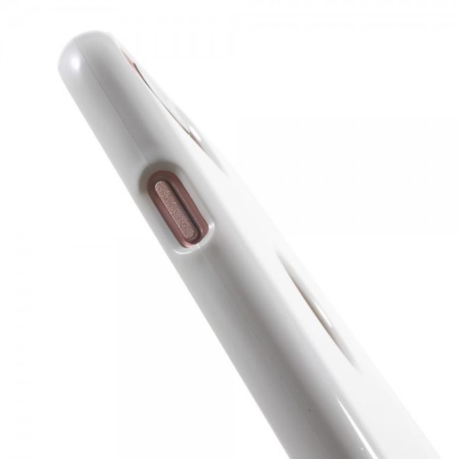 Newsets Mercury - Case für iPhone 8 Plus / 7 Plus - Hülle aus TPU Plastik - leicht glänzend - weiss