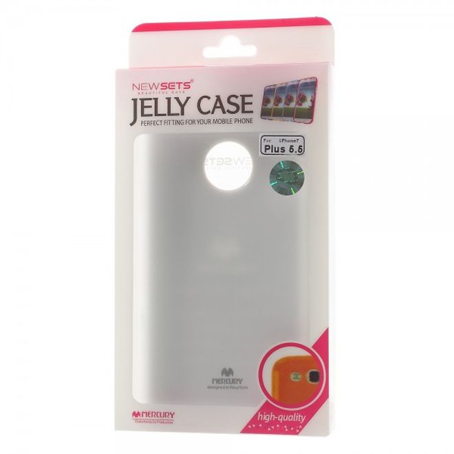 Newsets Mercury - Case für iPhone 8 Plus / 7 Plus - Hülle aus TPU Plastik - leicht glänzend - weiss