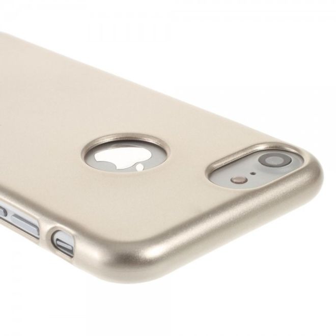 Newsets Mercury - iPhone SE (2022) / SE (2020) / 8 / 7 Case - TPU Hülle - Flash Powder - champagnerfarben