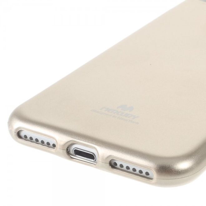 Newsets Mercury - iPhone SE (2022) / SE (2020) / 8 / 7 Case - TPU Hülle - Flash Powder - champagnerfarben