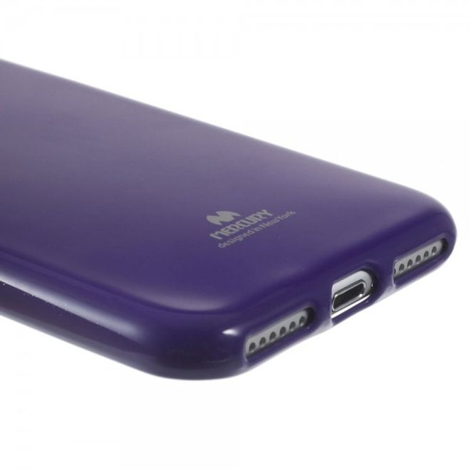 Newsets Mercury - iPhone SE (2022) / SE (2020) / 8 / 7 Case - TPU Hülle - Flash Powder - purpur