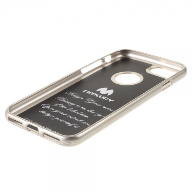 Newsets Mercury - iPhone SE (2022) / SE (2020) / 8 / 7 Case - TPU Hülle - Flash Powder - champagnerfarben