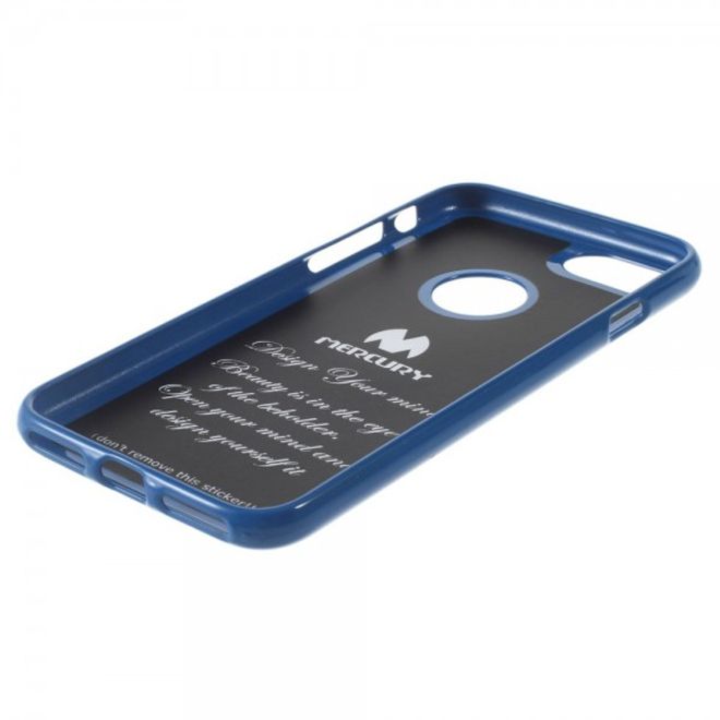 Newsets Mercury - iPhone SE (2022) / SE (2020) / 8 / 7 Case - TPU Hülle - Flash Powder - dunkelblau