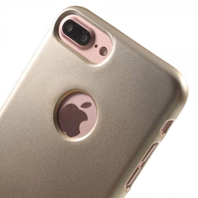 Newsets Mercury - iPhone 8 Plus / 7 Plus Case - Hülle aus TPU Plastik - leicht glänzend - gold