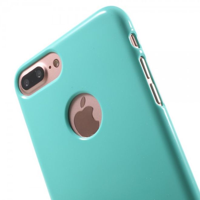 Newsets Mercury - iPhone 8 Plus / 7 Plus Case - Hülle aus TPU Plastik - leicht glänzend - cyan