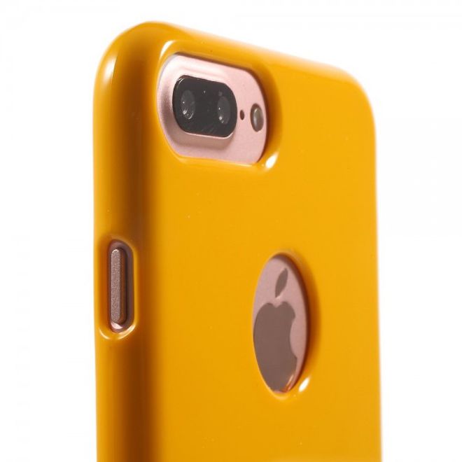 Newsets Mercury - iPhone 8 Plus / 7 Plus Case - Hülle aus TPU Plastik - leicht glänzend - gelb
