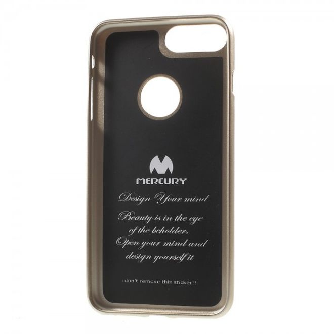 Newsets Mercury - iPhone 8 Plus / 7 Plus Case - Hülle aus TPU Plastik - leicht glänzend - gold
