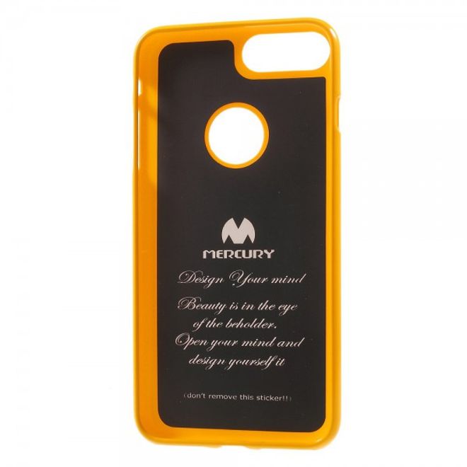 Newsets Mercury - iPhone 8 Plus / 7 Plus Case - Hülle aus TPU Plastik - leicht glänzend - gelb