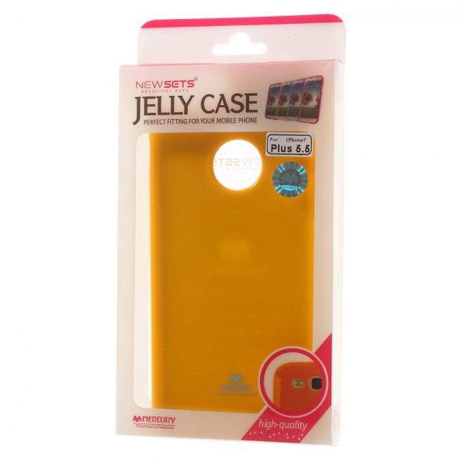 Newsets Mercury - iPhone 8 Plus / 7 Plus Case - Hülle aus TPU Plastik - leicht glänzend - gelb