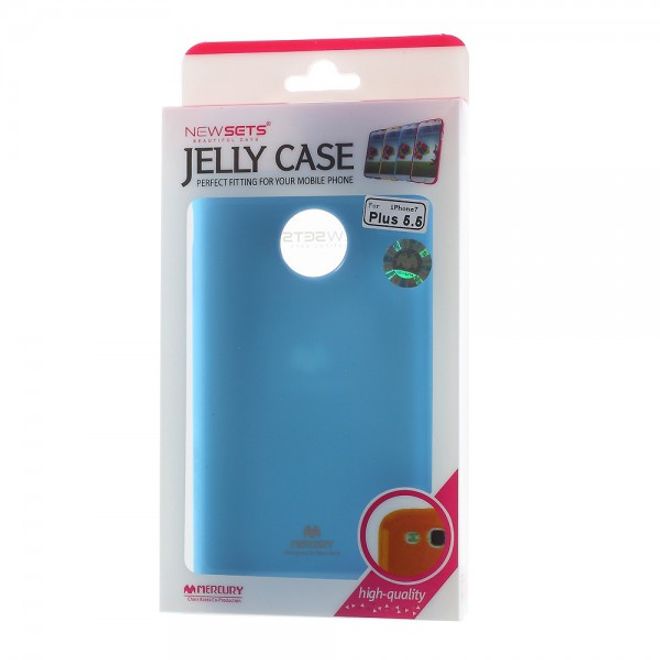 Newsets Mercury - iPhone 8 Plus / 7 Plus Case - Hülle aus TPU Plastik - leicht glänzend - hellblau