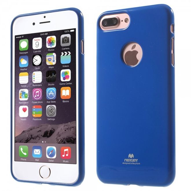Newsets Mercury - iPhone 8 Plus / 7 Plus Case - Hülle aus TPU Plastik - leicht glänzend - dunkelblau