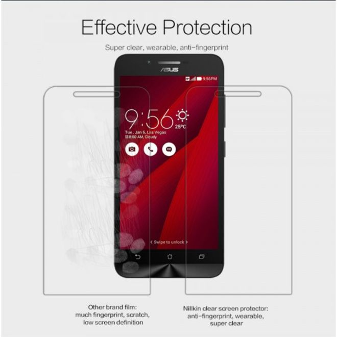 Nillkin - Asus Zenfone Go Schutzfolie - mit Anti-Fingerabdruck Beschichtung - klar