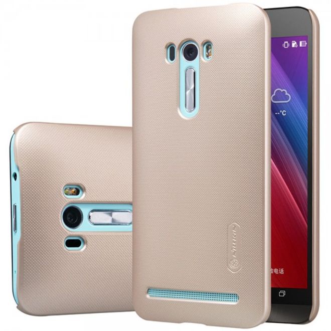 Nillkin - Asus Zenfone Selfie Hülle - Plastik Case - Super Frosted Shield Series - gold