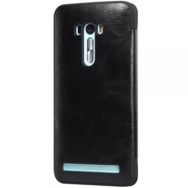 Nillkin - Asus Zenfone Selfie Handyhülle - Cover aus Leder - Qin Series - Smart View - schwarz