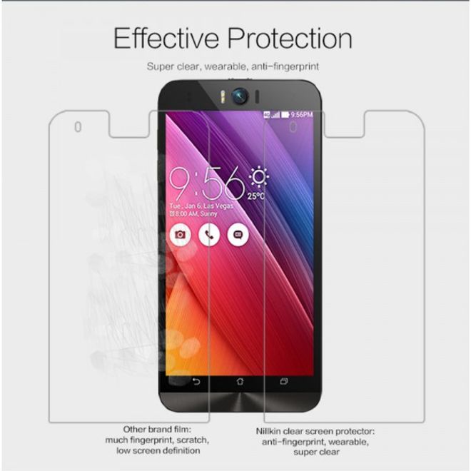 Nillkin - Asus Zenfone Selfie Schutzfolie - mit Anti-Fingerabdruck Beschichtung - klar