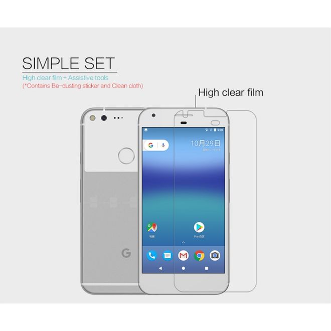 Nillkin - Google Pixel Schutzfolie - mit Anti-Fingerabdruck Beschichtung - HD klar