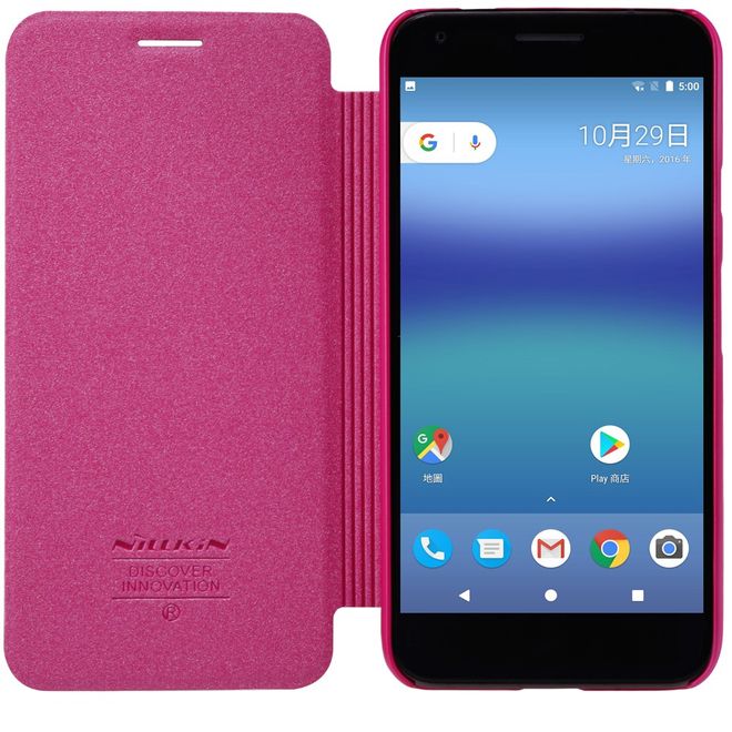 Nillkin - Google Pixel XL Handyhülle - Case aus Leder - Sparkle Series - rosa