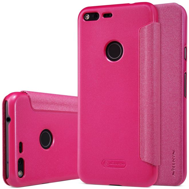 Nillkin - Google Pixel XL Handyhülle - Case aus Leder - Sparkle Series - rosa