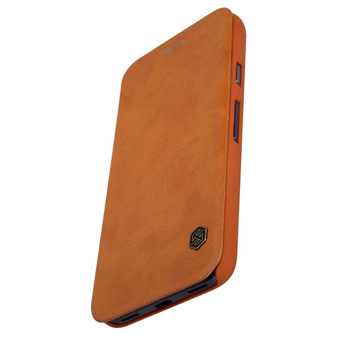Nillkin - Handyhülle für Google Pixel - Case aus Leder - Qin Series - braun