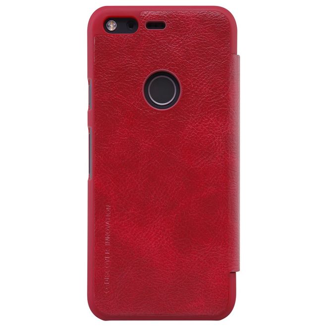 Nillkin - Handyhülle für Google Pixel XL - Case aus Leder - Qin Series - rot
