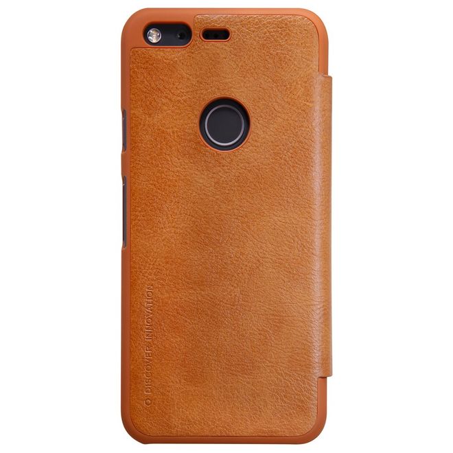 Nillkin - Handyhülle für Google Pixel XL - Case aus Leder - Qin Series - braun