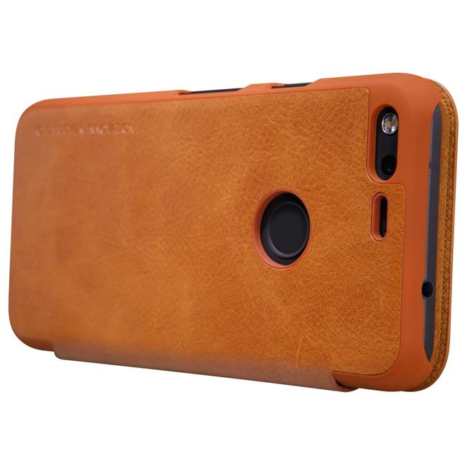 Nillkin - Handyhülle für Google Pixel XL - Case aus Leder - Qin Series - braun