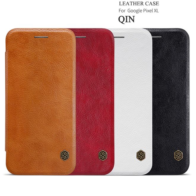 Nillkin - Handyhülle für Google Pixel XL - Case aus Leder - Qin Series - weiss