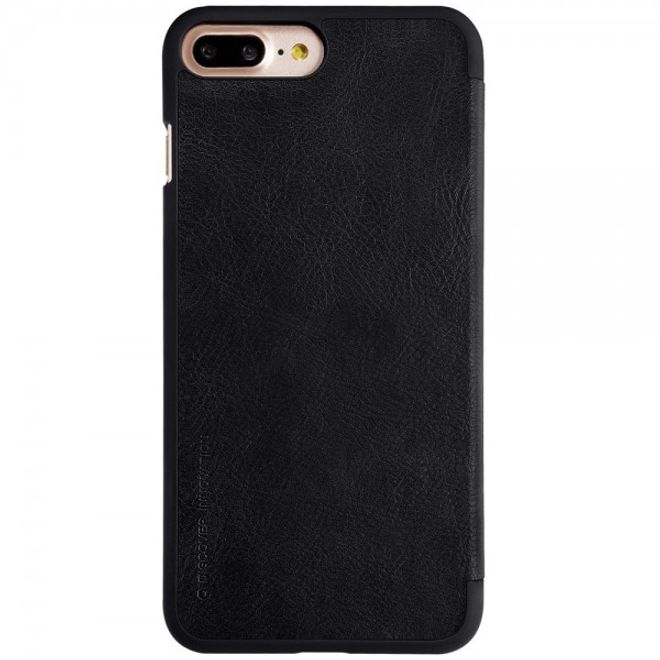 Nillkin - iPhone 8 Plus / 7 Plus Hülle - Case aus Leder - Qin Series - mit Kreditkartenslots - schwarz