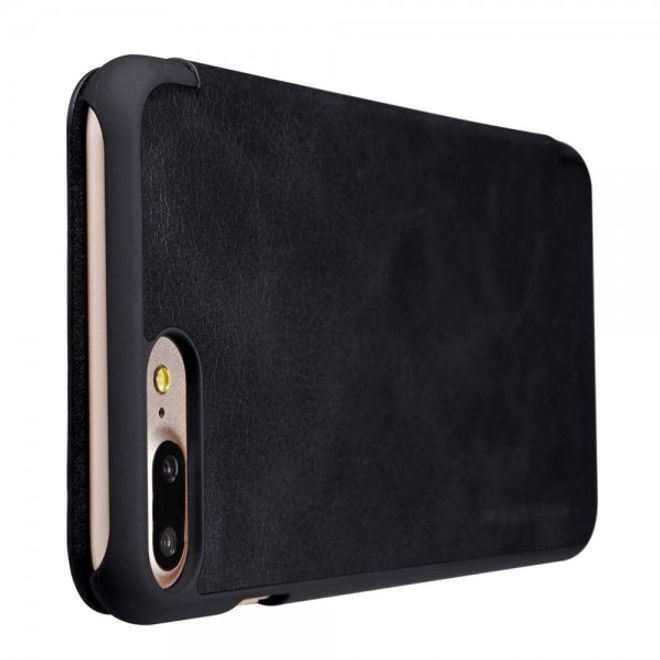 Nillkin - iPhone 8 Plus / 7 Plus Hülle - Case aus Leder - Qin Series - mit Kreditkartenslots - schwarz