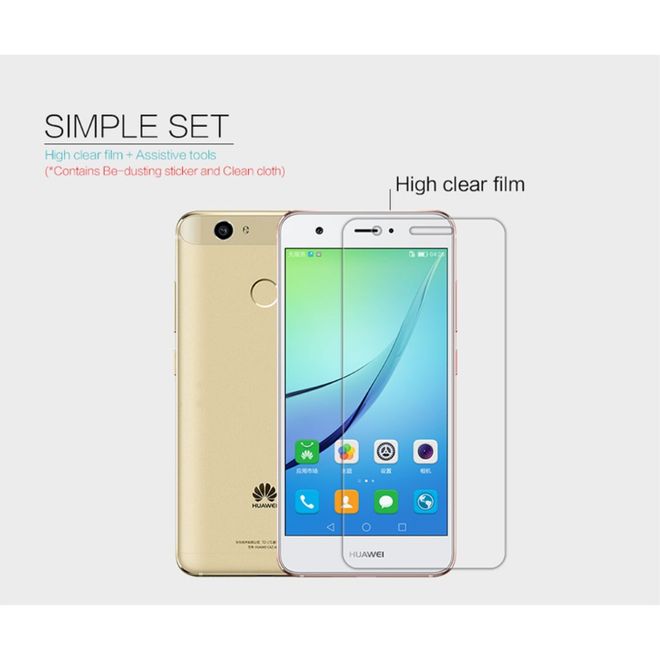 Nillkin - Huawei Nova Schutzfolie - mit Anti-Fingerabdruck Beschichtung - klar