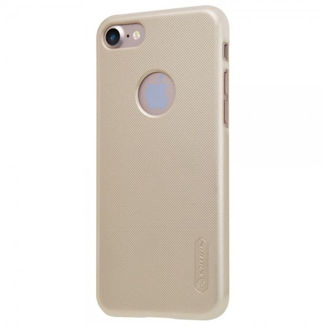 Nillkin - iPhone SE (2022) / SE (2020) / 8 / 7 Hülle - Plastik Case - Super Frosted Shield Series - gold