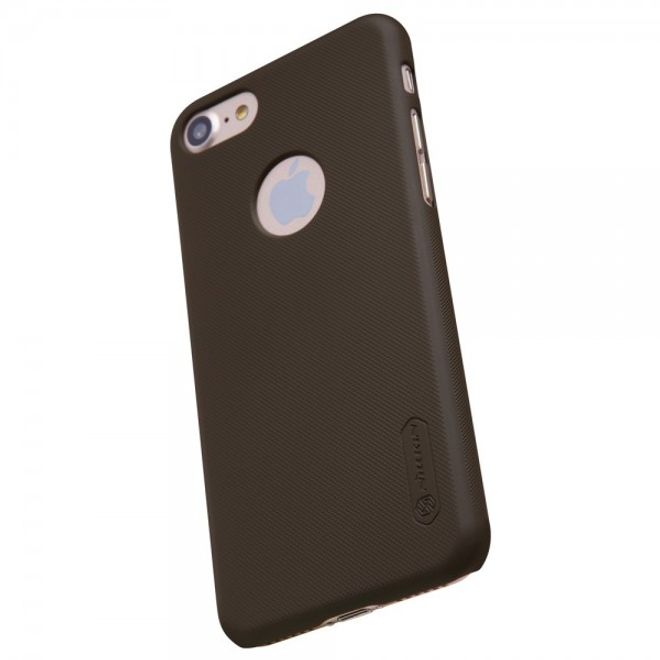 Nillkin - iPhone SE (2022) / SE (2020) / 8 / 7 Hülle - Plastik Case - Super Frosted Shield Series - braun