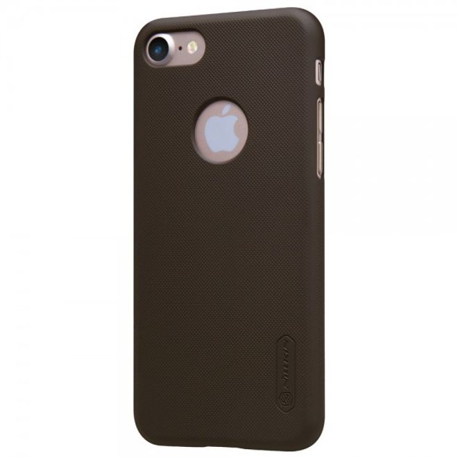 Nillkin - iPhone SE (2022) / SE (2020) / 8 / 7 Hülle - Plastik Case - Super Frosted Shield Series - braun