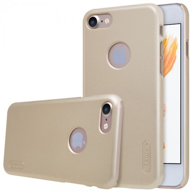 Nillkin - iPhone SE (2022) / SE (2020) / 8 / 7 Hülle - Plastik Case - Super Frosted Shield Series - gold