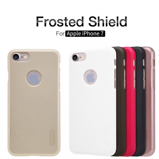 Nillkin - iPhone SE (2022) / SE (2020) / 8 / 7 Hülle - Plastik Case - Super Frosted Shield Series - braun