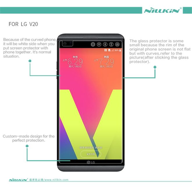 Nillkin - LG V20 Schutzfolie - mit kratzfester Beschichtung - matt