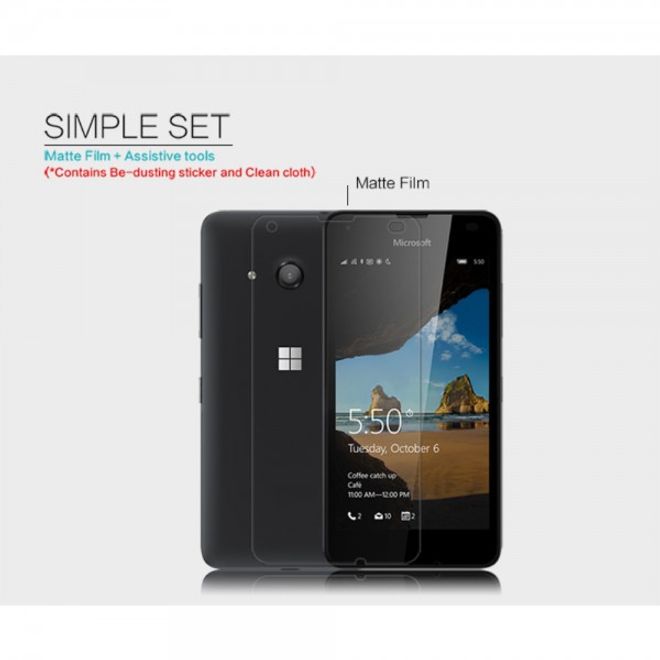 Nillkin - Microsoft Lumia 550 Schutzfolie - mit kratzfester Beschichtung - matt