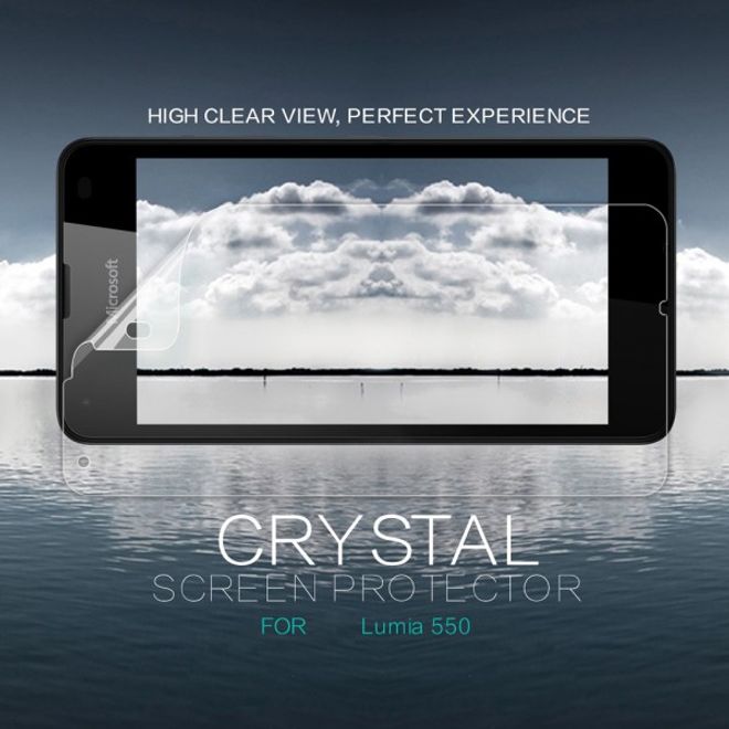 Nillkin - Microsoft Lumia 550 Schutzfolie - mit Anti-Fingerabdruck Beschichtung - superklar