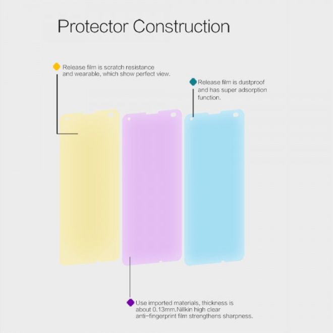 Nillkin - Microsoft Lumia 550 Schutzfolie - mit Anti-Fingerabdruck Beschichtung - superklar