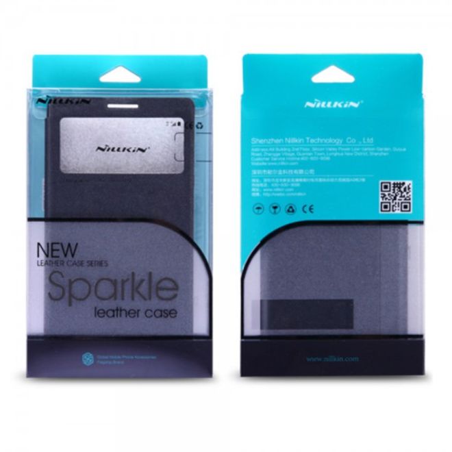 Nillkin - Motorola Moto X Force Hülle - Case aus Leder - Sparkle Series - rosa