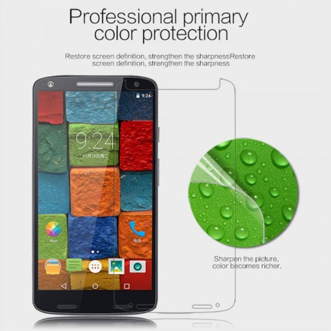 Nillkin - Motorola Moto X Force Schutzfolie - mit Anti-Fingerabdruck Beschichtung - klar
