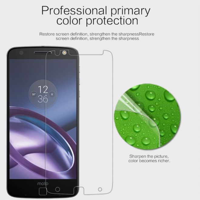 Nillkin - Motorola Moto Z Schutzfolie - mit Anti-Fingerabdruck Beschichtung - klar