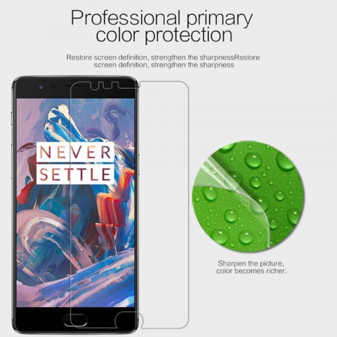 Nillkin - OnePlus 3 / 3t Schutzfolie - mit Anti-Fingerabdruck Beschichtung - HD klar